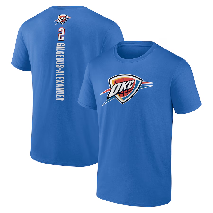 Men Oklahoma City Thunder  short T Shirt 2025 style 29